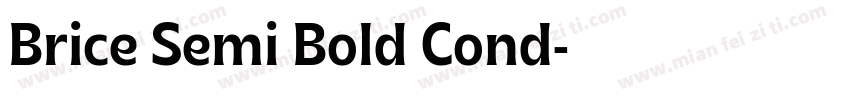 Brice Semi Bold Cond字体转换